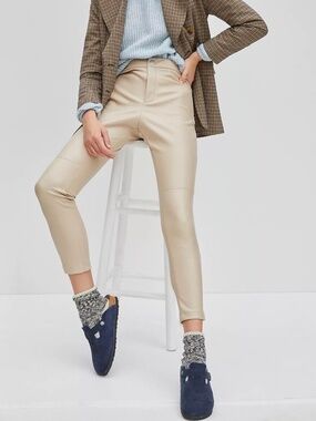 Anthropologie Avec Les Filles Arden Slim Faux Leather Pants